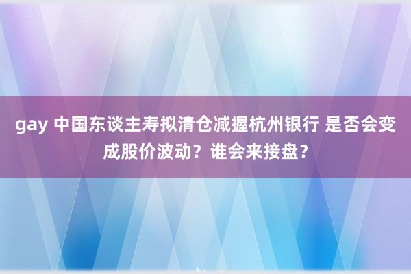gay 中国东谈主寿拟清仓减握杭州银行 是否会变成股价波动？谁会来接盘？