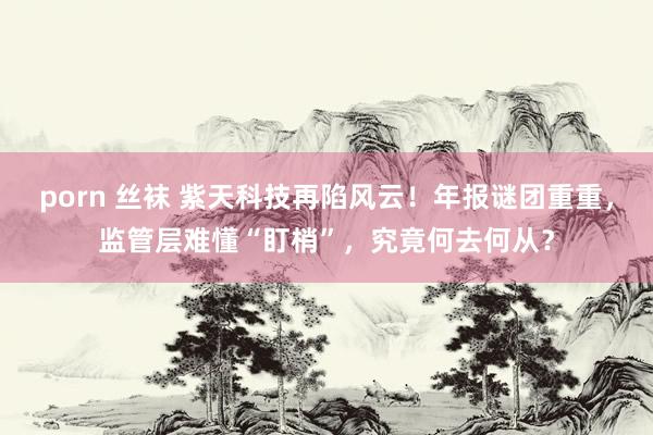 porn 丝袜 紫天科技再陷风云！年报谜团重重，监管层难懂“盯梢”，究竟何去何从？