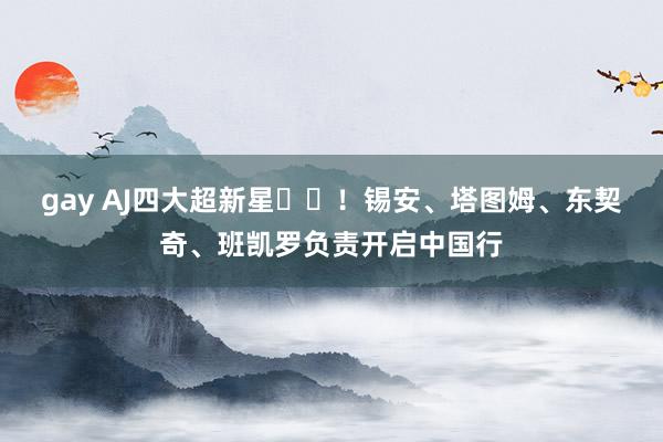 gay AJ四大超新星⭐️！锡安、塔图姆、东契奇、班凯罗负责开启中国行