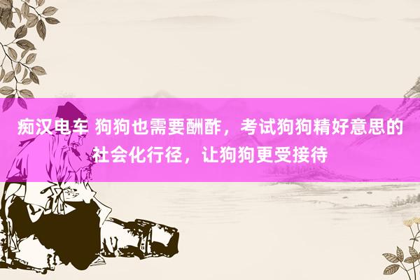 痴汉电车 狗狗也需要酬酢，考试狗狗精好意思的社会化行径，让狗狗更受接待