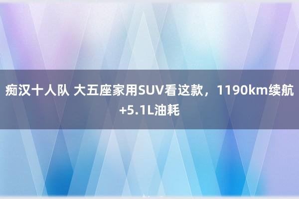 痴汉十人队 大五座家用SUV看这款，1190km续航+5.1L油耗
