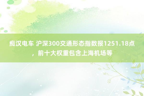 痴汉电车 沪深300交通形态指数报1251.18点，前十大权重包含上海机场等