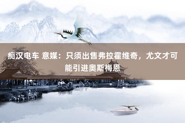 痴汉电车 意媒：只须出售弗拉霍维奇，尤文才可能引进奥斯梅恩