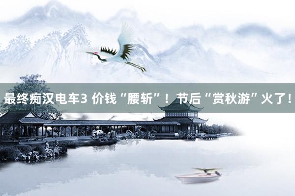 最终痴汉电车3 价钱“腰斩”！节后“赏秋游”火了！