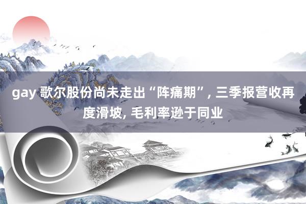 gay 歌尔股份尚未走出“阵痛期”， 三季报营收再度滑坡， 毛利率逊于同业