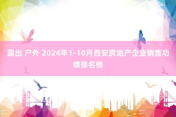 露出 户外 2024年1-10月西安房地产企业销售功绩排名榜
