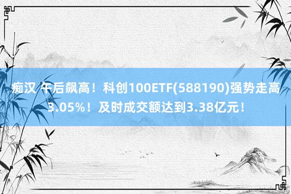 痴汉 午后飙高！科创100ETF(588190)强势走高3.05%！及时成交额达到3.38亿元！