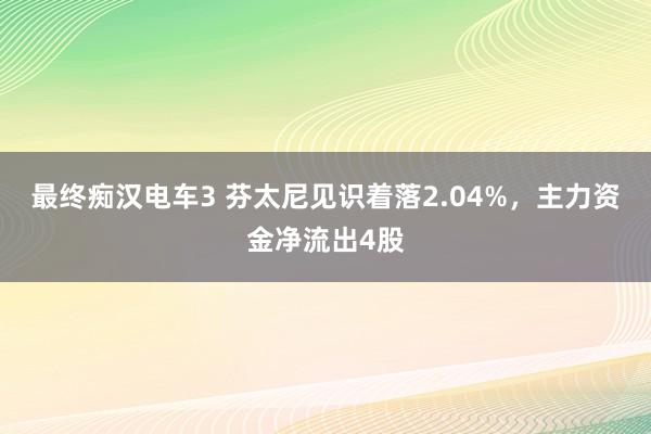 最终痴汉电车3 芬太尼见识着落2.04%，主力资金净流出4股