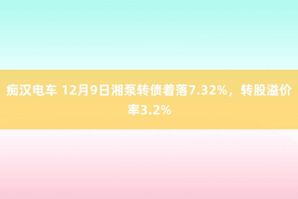 痴汉电车 12月9日湘泵转债着落7.32%，转股溢价率3.2%