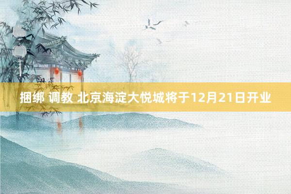 捆绑 调教 北京海淀大悦城将于12月21日开业