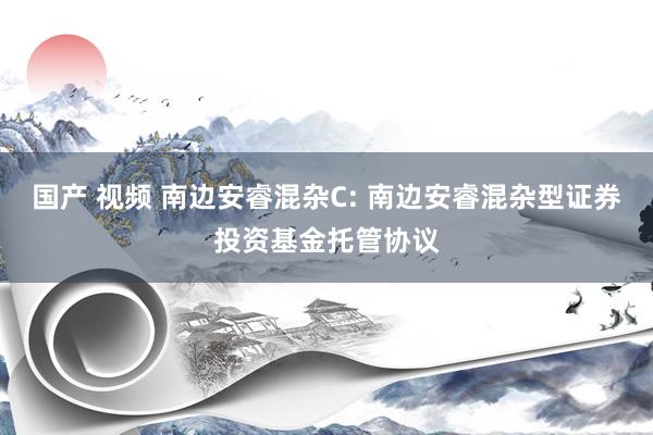国产 视频 南边安睿混杂C: 南边安睿混杂型证券投资基金托管协议