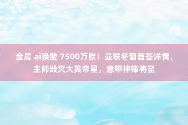 金晨 ai换脸 7500万欧！曼联冬窗首签详情，主帅毁灭大英帝星，意甲神锋将至