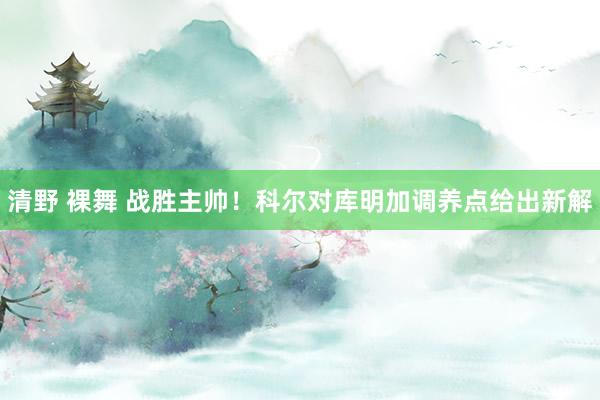 清野 裸舞 战胜主帅！科尔对库明加调养点给出新解