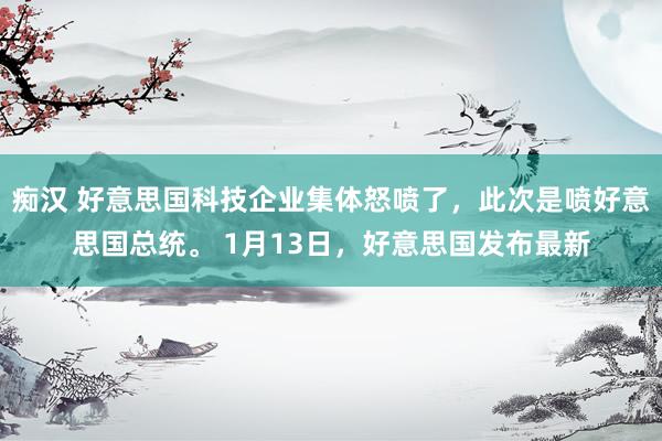 痴汉 好意思国科技企业集体怒喷了，此次是喷好意思国总统。 1月13日，好意思国发布最新