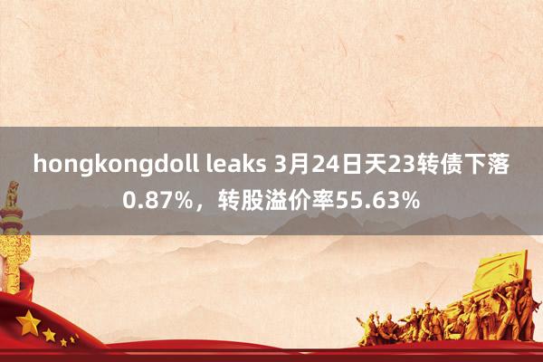 hongkongdoll leaks 3月24日天23转债下落0.87%，转股溢价率55.63%