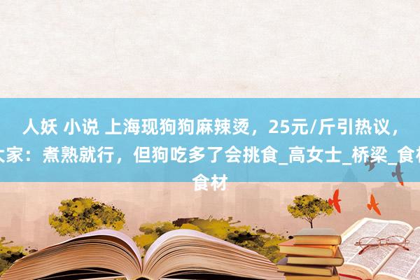人妖 小说 上海现狗狗麻辣烫，25元/斤引热议，大家：煮熟就行，但狗吃多了会挑食_高女士_桥梁_食材