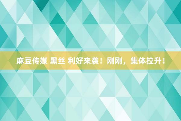 麻豆传媒 黑丝 利好来袭！刚刚，集体拉升！