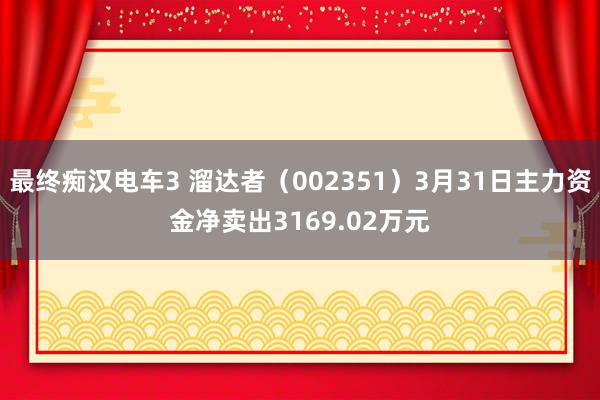 最终痴汉电车3 溜达者（002351）3月31日主力资金净卖出3169.02万元