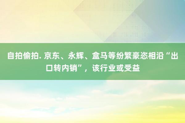 自拍偷拍. 京东、永辉、盒马等纷繁豪恣相沿“出口转内销”，该行业或受益