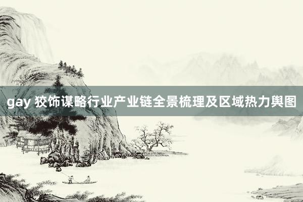 gay 狡饰谋略行业产业链全景梳理及区域热力舆图